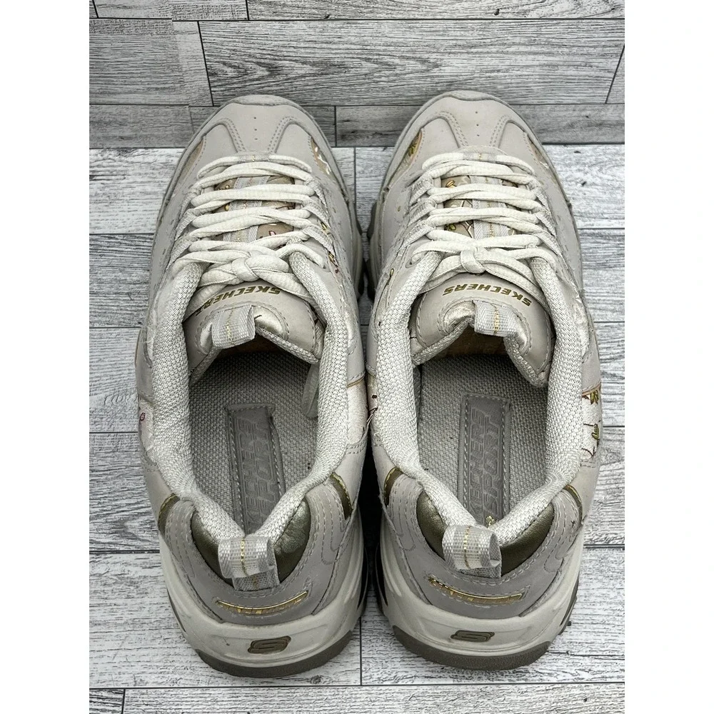 Skechers D'Lites Shoes Womens Size 9 Leather Lace Up SN‎ 11438 Casual Walking